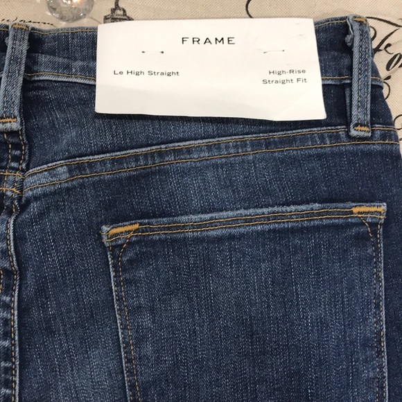 FRAME Le High Ankle Straight Leg Jeans - Picture 8 of 9